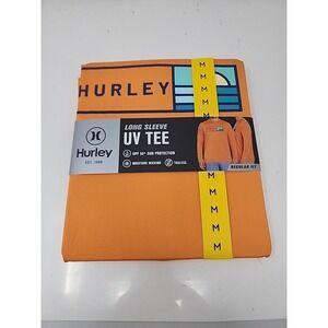 Hurley Men's Sunny Side Hybrid Stretch Tagless UV T-Shirt M Nectarine Fishing